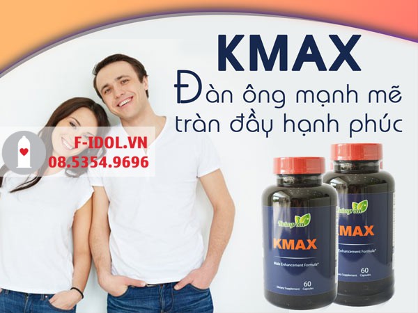 Mỗi hộp sản phẩm Kmax bao gồm một lọ 60 viên