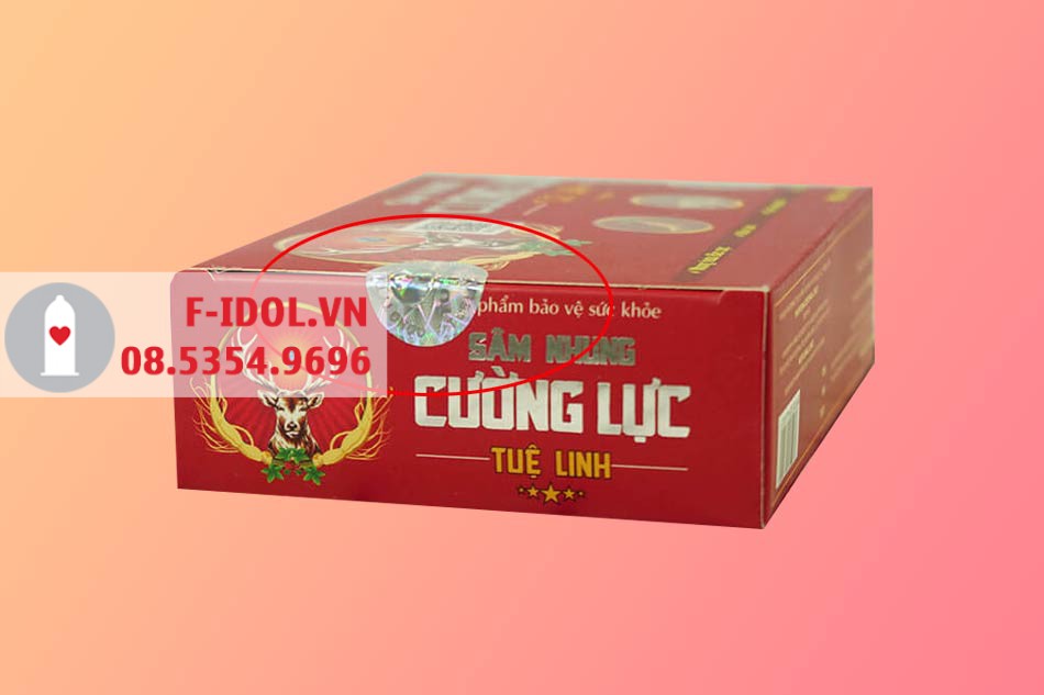 Tem chống giả của Sâm Nhung Cường Lực Tuệ Linh