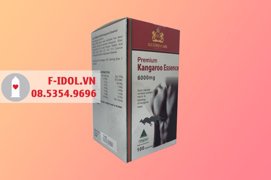 Premium Kangaroo Essence 6000mg bào chế dạng viên nang mềm